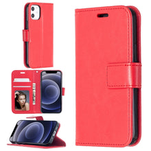 Load image into Gallery viewer, For iPhone 12 Crazy Horse Texture Horizontal Flip Leather Case with Holder &amp; Card Slots &amp; Wallet &amp; Photo Frame, For iPhone 12 mini