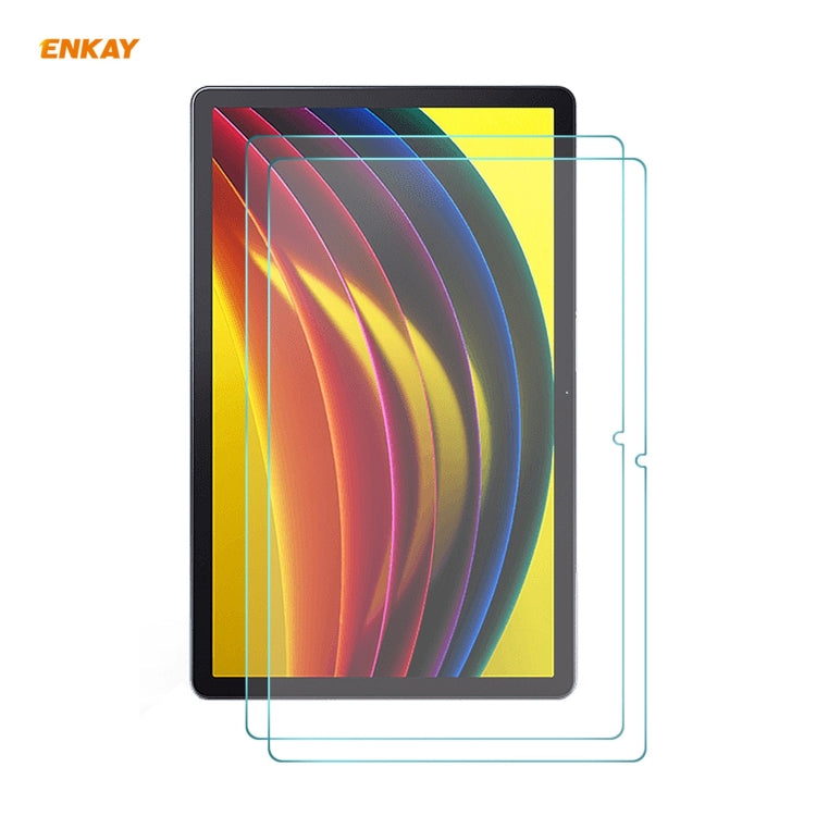 2 PCS ENKAY Hat-Prince 0.33mm 9H Surface Hardness 2.5D Explosion-proof Tempered Glass Protector Film
