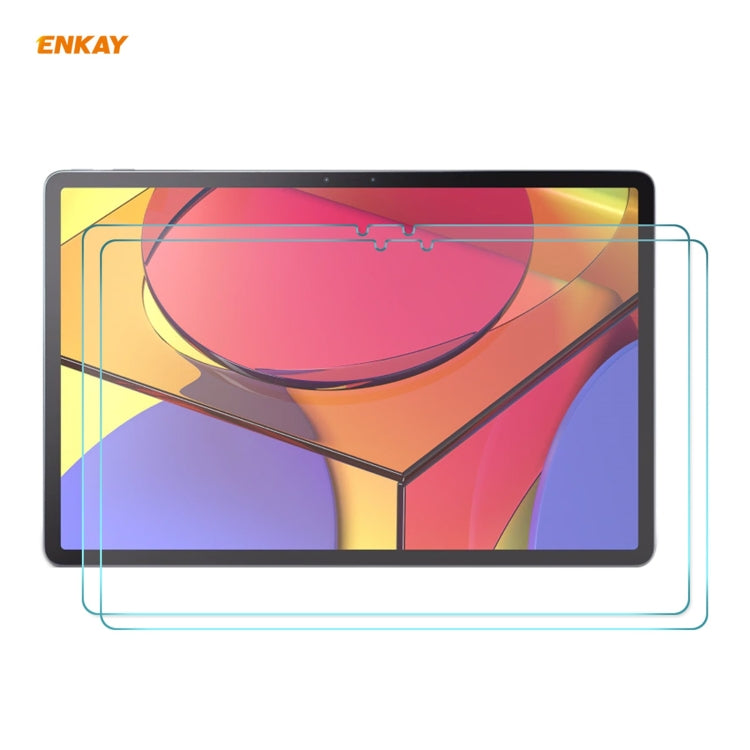 2 PCS ENKAY Hat-Prince 0.33mm 9H Surface Hardness 2.5D Explosion-proof Tempered Glass Protector Film