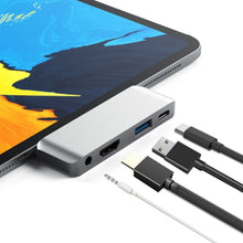 Load image into Gallery viewer, 4 in 1 Type-C / USB-C to HDMI + AUX + USB + PD Type-C / USB-C HUB Adapter Multifunction HD Dock