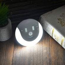 Load image into Gallery viewer, USB Charging Light &amp; Human Body Sensing Control Smile Magnetic Night Light, Cold White Light, Warm white light