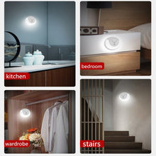Load image into Gallery viewer, USB Charging Light &amp; Human Body Sensing Control Smile Magnetic Night Light, Cold White Light, Warm white light