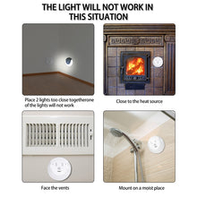 Load image into Gallery viewer, USB Charging Light &amp; Human Body Sensing Control Smile Magnetic Night Light, Cold White Light, Warm white light