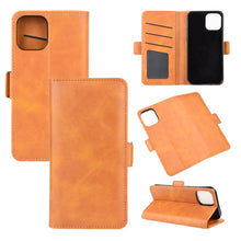 Load image into Gallery viewer, For iPhone 12 Pro Max Dual-side Magnetic Buckle Horizontal Flip Leather Case with Holder &amp; Card Slots &amp; Wallet, For iPhone 12 Pro Max