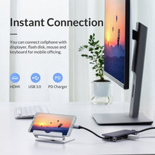 Load image into Gallery viewer, ORICO WB-8P 8-in-1 Type-C Transparent HUB, WB-8P