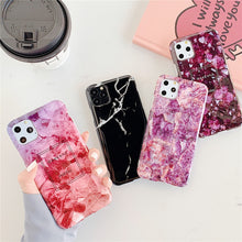Load image into Gallery viewer, TPU Smooth Marbled IMD Mobile Phone Case, For iPhone 12 mini, For iPhone 12 / 12 Pro, For iPhone 12 Pro Max
