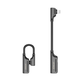 ENKAY ENK-AT102 8 Pin to 8 Pin Charging + 8 Pin Audio Interfaces Charging and Listening to Songs Zinc Alloy Adapter Converter, 8 Pin Charging + 8 Pin Audio