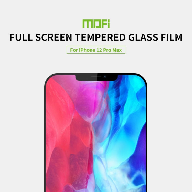MOFI 9H 2.5D Full Screen Tempered Glass Film, For iPhone 12 Pro Max, For iPhone 12 / 12 Pro
