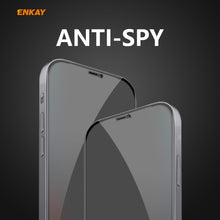 Load image into Gallery viewer, ENKAY Hat-Prince 0.26mm 9H 6D Privacy Anti-spy Full Screen Tempered Glass Film, For iPhone 12 mini 5.4, For iPhone 12 / 12 Pro 6.1, For iPhone 12 Pro Max 6.7