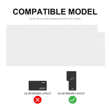 Load image into Gallery viewer, For MacBook Air 13.6 2022/2024 A2681 M2 / A3113 M3 EU Version ENKAY 3 in 1 Matte Laptop Case with TPU Keyboard Film / Anti-dust Plugs, 3 in 1 EU Version