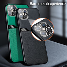 Load image into Gallery viewer, Skin-Friendly Frosted Leather + TPU All-Inclusive Phone Case with Metal Iron Sheet, For iPhone 12 mini, For iPhone 12 / 12 Pro, For iPhone 12 Pro Max