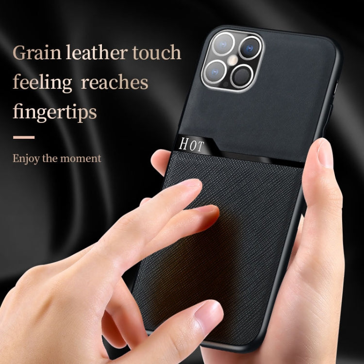 Skin-Friendly Frosted Leather + TPU All-Inclusive Phone Case with Metal Iron Sheet, For iPhone 12 mini, For iPhone 12 / 12 Pro, For iPhone 12 Pro Max