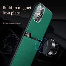 Load image into Gallery viewer, Skin-Friendly Frosted Leather + TPU All-Inclusive Phone Case with Metal Iron Sheet, For iPhone 12 mini, For iPhone 12 / 12 Pro, For iPhone 12 Pro Max