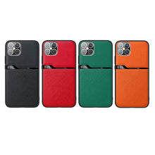 Load image into Gallery viewer, Skin-Friendly Frosted Leather + TPU All-Inclusive Phone Case with Metal Iron Sheet, For iPhone 12 mini, For iPhone 12 / 12 Pro, For iPhone 12 Pro Max