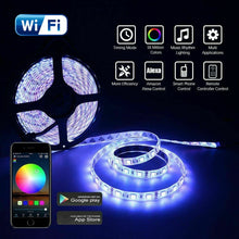Load image into Gallery viewer, 5M 5050 RGB LED Strip Light WIFI Smart Home Power Kit Set (Not waterproof)