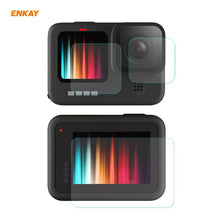 Load image into Gallery viewer, For GoPro HERO9 ENKAY Hat-Prince 3 in 1 0.2mm 9H 2.15D Protective Camera Lens and Screen Tempered Glass Film