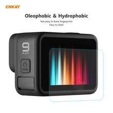 Load image into Gallery viewer, For GoPro HERO9 ENKAY Hat-Prince 3 in 1 0.2mm 9H 2.15D Protective Camera Lens and Screen Tempered Glass Film