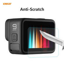 Load image into Gallery viewer, For GoPro HERO9 ENKAY Hat-Prince 3 in 1 0.2mm 9H 2.15D Protective Camera Lens and Screen Tempered Glass Film