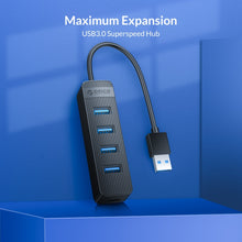 Load image into Gallery viewer, ORICO TWU3-4A-BK 4-Port USB 3.0 HUB, TWU3-4A