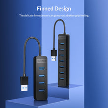 Load image into Gallery viewer, ORICO TWU3-7A-BK 7-Port USB 3.0 HUB, TWU3-7A