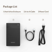 Load image into Gallery viewer, ORICO 3599U3 2.5 / 3.5-Inch Portable Hard-Drive Enclosure, EU Plug, EU Plug