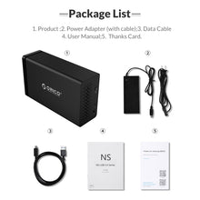 Load image into Gallery viewer, ORICO NS200RU3 2 Bay USB3.0 Hard Drive Enclosure with Raid, NS200RU3