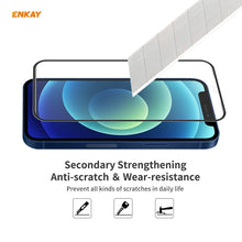 Load image into Gallery viewer, ENKAY Hat-Prince Anti-drop Full Glue Tempered Glass Full Screen Film Anti-fall Protector, For iPhone 12 mini(1 PC), For iPhone 12 / 12 Pro(1 PC), For iPhone 12 Pro Max(1 PC)