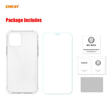 Load image into Gallery viewer, Hat-Prince ENKAY 2 in 1 Clear TPU Soft Case Shockproof Cover + 0.26mm 9H 2.5D Tempered Glass Protector Film, For iPhone 12 mini, For iPhone 12 / 12 Pro, For iPhone 12 Pro Max