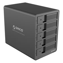 Load image into Gallery viewer, ORICO 9558RU3-V1-BK 3.5-Inch External Hard Drive Enclosure, 9558RU3-V1-BK