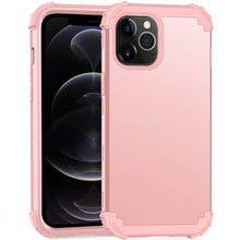 Load image into Gallery viewer, PC+ Silicone Three-piece Anti-drop Mobile Phone Protective Back Cover, For iPhone 12 mini, For iPhone 12 / 12 Pro, For iPhone 12 Pro Max