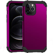 Load image into Gallery viewer, PC+ Silicone Three-piece Anti-drop Mobile Phone Protective Back Cover, For iPhone 12 mini, For iPhone 12 / 12 Pro, For iPhone 12 Pro Max