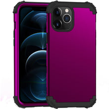 Load image into Gallery viewer, PC+ Silicone Three-piece Anti-drop Mobile Phone Protective Back Cover, For iPhone 12 mini, For iPhone 12 / 12 Pro, For iPhone 12 Pro Max