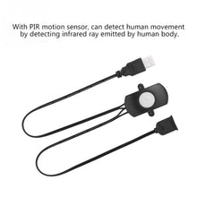 Load image into Gallery viewer, DC 5V/12V/24V USB Body Infrared PIR Motion Sensor Switch Human Motion Sensor Detector Switch For LED Light Strip, Black, White