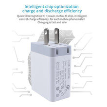 Load image into Gallery viewer, SDC-30W 2 in 1 USB to 8 Pin Data Cable + 30W QC 3.0 USB + 2.4A Dual USB 2.0 Ports Mobile Phone Tablet PC Universal Quick Charger Travel Charger Set,  US Plug