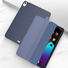 Load image into Gallery viewer, Three-folding Surface Leather Matte TPU Bottom Smart Tablet Case