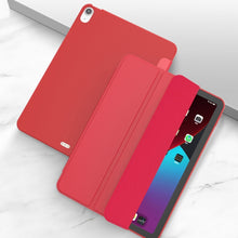 Load image into Gallery viewer, Three-folding Surface Leather Matte TPU Bottom Smart Tablet Case