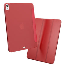 Load image into Gallery viewer, Three-folding Surface Leather Matte TPU Bottom Smart Tablet Case