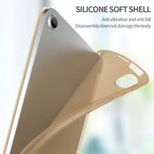 Load image into Gallery viewer, Three-folding Surface Leather Matte TPU Bottom Smart Tablet Case