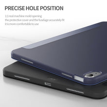 Load image into Gallery viewer, Three-folding Surface Leather Matte TPU Bottom Smart Tablet Case