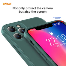 Load image into Gallery viewer, For iPhone 11 Pro Hat-Prince ENKAY ENK-PC0652 Liquid Silicone Straight Edge Shockproof Protective Case + 0.26mm 9H 2.5D Full Glue Full Coverage Tempered Glass Protector Film, For iPhone 11 Pro