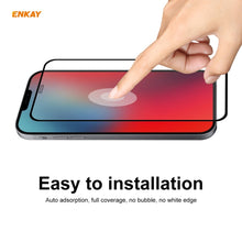 Load image into Gallery viewer, For iPhone 11 Pro Max Hat-Prince ENKAY ENK-PC0662 Liquid Silicone Straight Edge Shockproof Protective Case + 0.26mm 9H 2.5D Full Glue Full Coverage Tempered Glass Protector Film, For iPhone 11 Pro Max