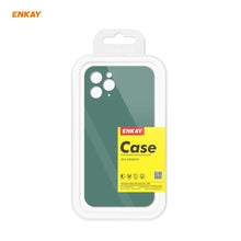 Load image into Gallery viewer, For iPhone 11 Pro Max Hat-Prince ENKAY ENK-PC0662 Liquid Silicone Straight Edge Shockproof Protective Case + 0.26mm 9H 2.5D Full Glue Full Coverage Tempered Glass Protector Film, For iPhone 11 Pro Max