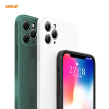 Load image into Gallery viewer, For iPhone 11 Pro Max Hat-Prince ENKAY ENK-PC0662 Liquid Silicone Straight Edge Shockproof Protective Case + 0.26mm 9H 2.5D Full Glue Full Coverage Tempered Glass Protector Film, For iPhone 11 Pro Max
