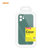 Load image into Gallery viewer, For iPhone 12 mini Hat-Prince ENKAY ENK-PC0672 Liquid Silicone Straight Edge Shockproof Case + 0.26mm 9H 2.5D Full Glue Tempered Glass Film, For iPhone 12 mini