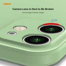 Load image into Gallery viewer, For iPhone 12 mini Hat-Prince ENKAY ENK-PC0672 Liquid Silicone Straight Edge Shockproof Case + 0.26mm 9H 2.5D Full Glue Tempered Glass Film, For iPhone 12 mini
