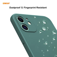 Load image into Gallery viewer, For iPhone 12 mini Hat-Prince ENKAY ENK-PC0672 Liquid Silicone Straight Edge Shockproof Case + 0.26mm 9H 2.5D Full Glue Tempered Glass Film, For iPhone 12 mini