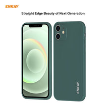 Load image into Gallery viewer, For iPhone 12 Hat-Prince ENKAY ENK-PC0682 Liquid Silicone Straight Edge Shockproof Case + 0.26mm 9H 2.5D Full Glue Tempered Glass Film, For iPhone 12