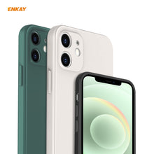 Load image into Gallery viewer, For iPhone 12 Hat-Prince ENKAY ENK-PC0682 Liquid Silicone Straight Edge Shockproof Case + 0.26mm 9H 2.5D Full Glue Tempered Glass Film, For iPhone 12