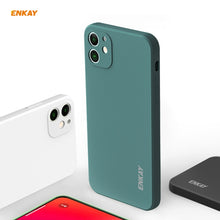 Load image into Gallery viewer, For iPhone 12 Hat-Prince ENKAY ENK-PC0682 Liquid Silicone Straight Edge Shockproof Case + 0.26mm 9H 2.5D Full Glue Tempered Glass Film, For iPhone 12