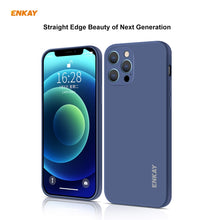Load image into Gallery viewer, For iPhone 12 Pro Hat-Prince ENKAY ENK-PC0692 Liquid Silicone Straight Edge Shockproof Case + 0.26mm 9H 2.5D Full Glue Tempered Glass Film, For iPhone 12 Pro